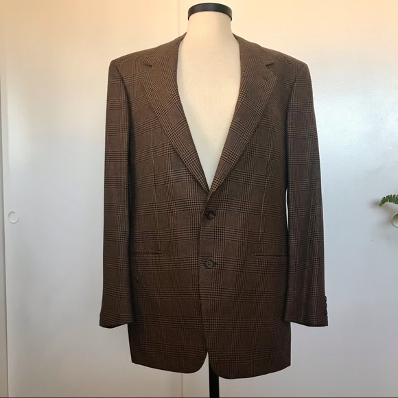 VTG BRIONI for Neiman Marcus luxury houndstooth sport coat - Picture 3 of 16